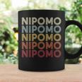 Nipomo California Nipomo Ca Retrointage Text コーヒーマグ ギフトのアイデア