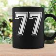 Number 77 Birthday 77Thports Player チーム番号入りジャージ コーヒーマグ ギフトのアイデア