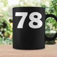 Number 78 、Eventy-8 ジャージ スポーツ 誕生日 コーヒーマグ ギフトのアイデア