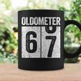 Oldometer 67 67歳の誕生日ギフトシャツ コーヒーマグ ギフトのアイデア