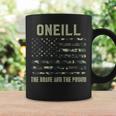 Oneill 姓 姓 迷彩 アメリカ国旗 コーヒーマグ ギフトのアイデア