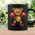 Oso De Peluche Juguetón Con Guantes De Boxeo Para Un Desafío Divertido Taza de café Ideas de regalos