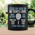 Padelista Divertido Padel Tennis Jugar Al Padeler Padel Taza de café Ideas de regalos