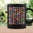 Países Banderas Niñas Mapas Del Mundo Niños Mapas Del Mundo Niños Taza de café Ideas de regalos