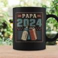 Papa 2024 初めてのパパ 父の日 新しい父親の父性 コーヒーマグ ギフトのアイデア