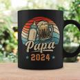 Papa 2024 年のパパ 初めての父の日 若いパパ 新しいパパ コーヒーマグ ギフトのアイデア