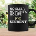 PhD Noleep No Money No Life Phdtudent コーヒーマグ ギフトのアイデア