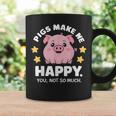 Pigs Make You Happymile かわいい 子豚 恋人 おもしろ豚 コーヒーマグ ギフトのアイデア