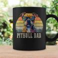 Pitbull Dad Dog Lover カラフル アーティスティック ピットブルのオーナー。 コーヒーマグ ギフトのアイデア