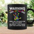 Proud Autism Dad Awareness Father Day Autistic Son Daughter Coffee Mug Gifts ideas