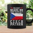 Raised By A Czech Father Father's Day Czech Republic Flag コーヒーマグ ギフトのアイデア
