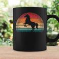 Retro Caballointage Caballo A Caballo Amante Occidental Taza de café Ideas de regalos