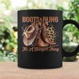 Retro Cowgirl Boots And Bling It's A Cowgirl Thing Western Coffee Mug Gifts ideas