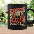 Retro Do Not Pet Emotionalupport Human Groovy コーヒーマグ ギフトのアイデア