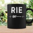 Rie ギター ハートビート 音楽 ギタリスト レトロ ヴィンテージ コーヒーマグ ギフトのアイデア