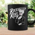 Rockabilly Rebel Blonde Pinup With Attitude Graphic コーヒーマグ ギフトのアイデア