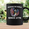 Running The Worldince 1776 アメリカンイーグル アメリカ国旗 コーヒーマグ ギフトのアイデア
