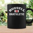 Russell Is Unathletic ユーモラスなアスリート プットダウン コーヒーマグ ギフトのアイデア