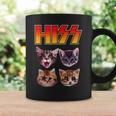 Hiss Cat Cat Lover Kittens Rock Music Cat Hiss コーヒーマグ ギフトのアイデア