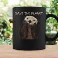 Save The Planet かわいいラッコ。 コーヒーマグ ギフトのアイデア