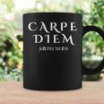 Seize The Day Carpe Diem インスピレーションラテン語 コーヒーマグ ギフトのアイデア