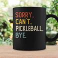 Sorry Can't Pickleball Bye 面白いピックルボール愛好家 コーヒーマグ ギフトのアイデア