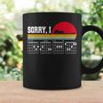 Sorry I Dgaf Hidden Message Guitar Taza de café Ideas de regalos
