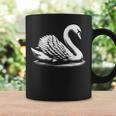 Swan Dad Mom Lover モノクロ 白鳥 コーヒーマグ ギフトのアイデア