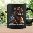 Tanuki Elite Forces No1 タヌキ精鋭部隊 漢字 動物 かわいい狸 たぬき おもしろ アニマル コーヒーマグ ギフトのアイデア