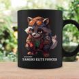 Tanuki Elite Forces No2 タヌキ精鋭部隊 かわいい狸 アニマル 動物 おもしろ 漢字 たぬき コーヒーマグ ギフトのアイデア
