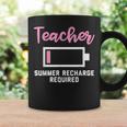 Teacherummer Recharge Required シャツ コーヒーマグ ギフトのアイデア