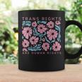 Trans Rights Are Human Rights Floral Lgbtq Pride Transgender Coffee Mug Gifts ideas