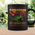 Vintage Los Horrores Nunca Terminan Rana Rana Horror Taza de café Ideas de regalos