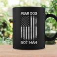 Vintage Usa Flag Fear God Not Man コーヒーマグ ギフトのアイデア