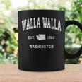 Walla Walla Washington Wa ビンテージアスレチックスポーツデザイン コーヒーマグ ギフトのアイデア