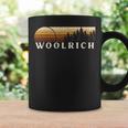 Woolrich Pa ヴィンテージ エバーグリーン サンセット 80年代 レトロ コーヒーマグ ギフトのアイデア