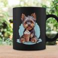 Yorkie Dog アニメ アイスクリームを食べる 夏 かわいい コーヒーマグ ギフトのアイデア