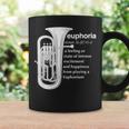 「Euphoria」吹奏楽のためのユーフォニアムユーモア 面白いユーフォニアム コーヒーマグ ギフトのアイデア