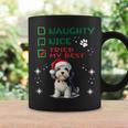 かわいい ダンディ ディンモント テリア 犬 クリスマス いたずら 素敵 試した コーヒーマグ ギフトのアイデア