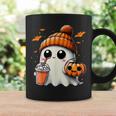 かわいいおばけを飲むかぼちゃスパイス ゴーストハロウィンコスチューム コーヒーマグ ギフトのアイデア