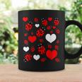 かわいいてんとう虫とハートのてんとう虫柄 コーヒーマグ ギフトのアイデア