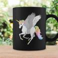 かわいいペガコーン フライングホース レインボー ユニコーン ペガサス コーヒーマグ ギフトのアイデア