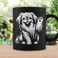 かわいいペキニーズ ハート足犬グラフィック デザイン コーヒーマグ ギフトのアイデア