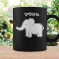 ぞうさん シンプルデザイン【どうぶつフレンズ】象 動物園の生き物 かわいい キャラクター イラスト コーヒーマグ ギフトのアイデア