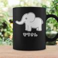 ぞうさん 象（Bタイプ）シンプル【どうぶつフレンズ】面白 動物 イラスト 長袖tシャツ コーヒーマグ ギフトのアイデア