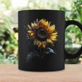 ひまわり ボタニカル 自然 アート フラワーガーデン ギフト コーヒーマグ ギフトのアイデア