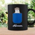 ゆるカワウソさん Otters オッターズ『いん ざ ぽけっと』（ブルーポケット）コツメカワウソ かわいい イラスト コーヒーマグ ギフトのアイデア