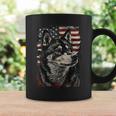 アイヌ犬 アメリカ国旗 コーヒーマグ ギフトのアイデア