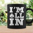 アイムオールイン ポーカーシャツ ポーカープレイヤー カード ギャンブラー コーヒーマグ ギフトのアイデア