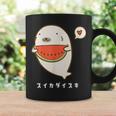 アザラシ 海豹 すいか スイカ大好き アザラシ かわいい イラスト アザラシ好き スイカ イラスト 手書き コーヒーマグ ギフトのアイデア